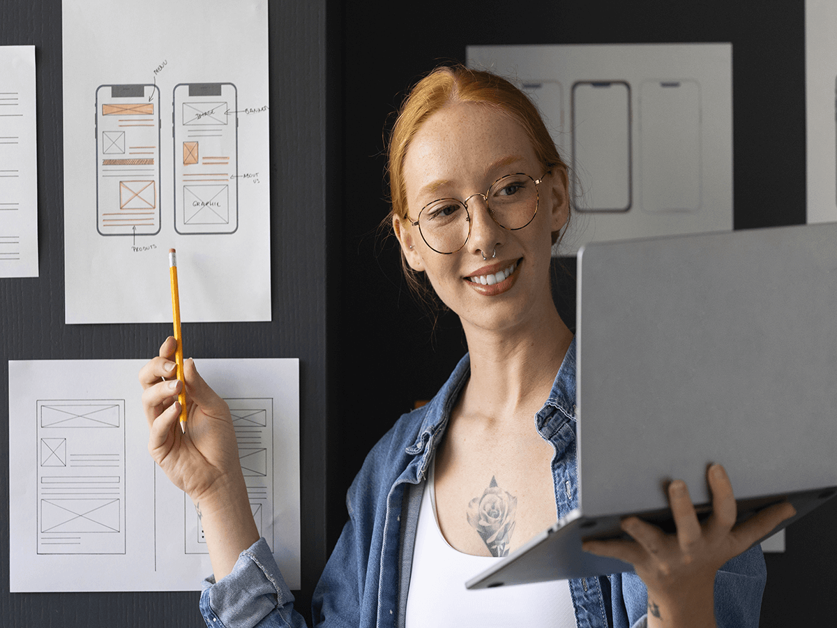 UX generalists with design presentation