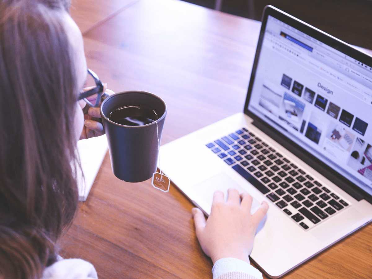 Digital marketing professional using social media to market digital products.