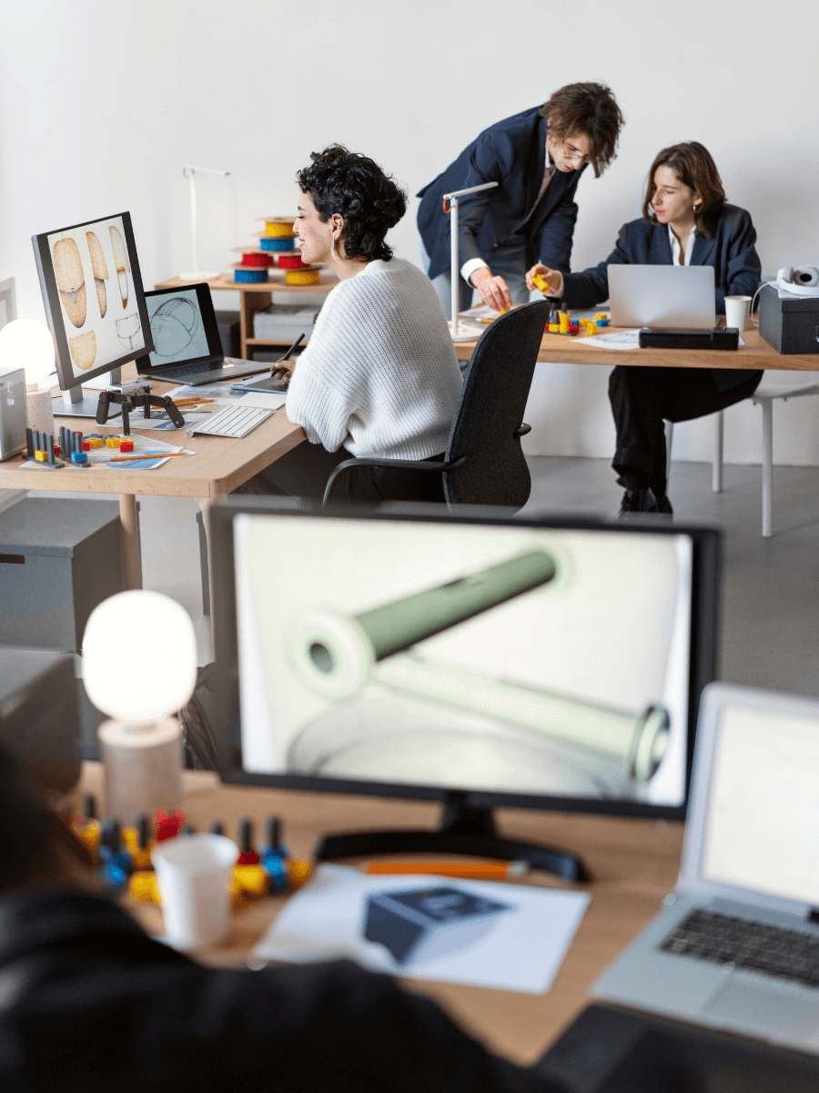 Web designers leveraging the use of AI in design.